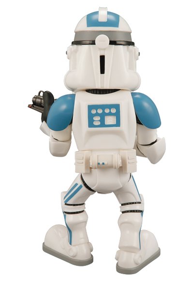 Clone Trooper (The 501st Blue Ver.) - VCD Special No.58  figure by H8Graphix, produced by Medicom Toy. Back view.