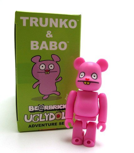 Trunko & Babo Be@rbrick 100% Set figure by David Horvath, produced by Medicom Toy. Packaging.