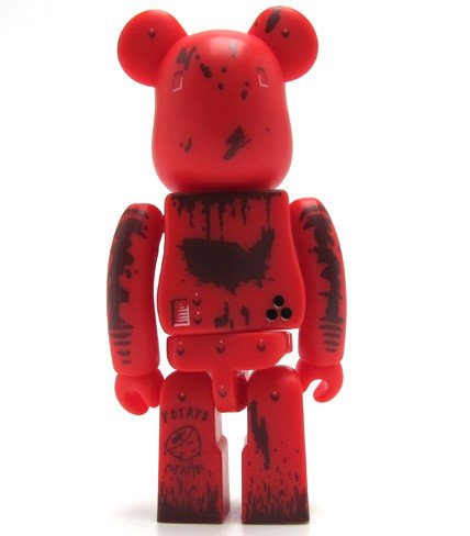 ZacPac Be@rbrick 100% figure by Jeff Soto, produced by Medicom Toy. Back view.