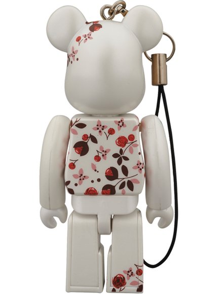 Afternoon Tea Be@rbrick 100% - Flower Ver. figure, produced by Medicom Toy. Back view.