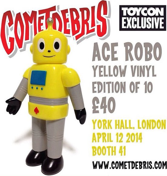 Ace Robo - ToyCon UK figure by Koji Harmon (Cometdebris), produced by Cometdebris. Detail view.