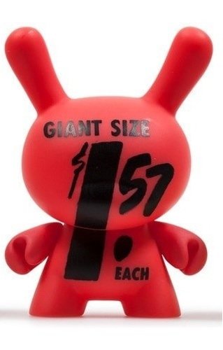 $1.57 Giant Size figure by Andy Warhol, produced by Kidrobot. Front view.