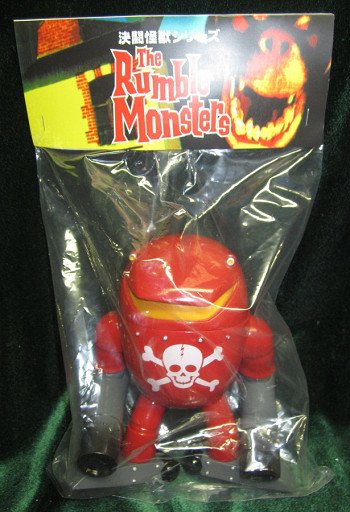 NINE Chaser - Red Pirate (One-Up Exclusive) figure by Rumble Monsters, produced by Rumble Monsters. Packaging.