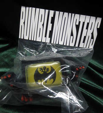 Garbage (VS Bat Mobile) figure by Rumble Monsters, produced by Rumble Monsters. Packaging.