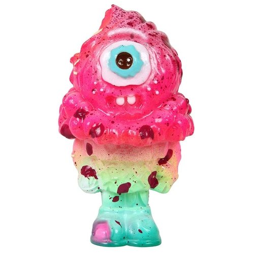 5 Zombie Mister Melty Raspberry Dreams figure by Buff Monster, produced by Buff Monster. Front view.