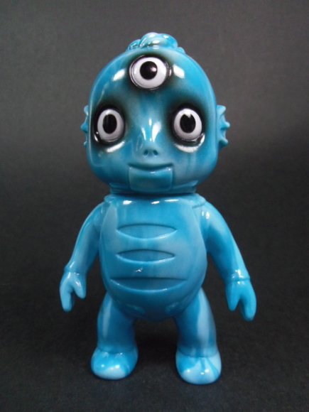 Drunk Seijin - Lucky Bag 11 Blue Marble figure by Katope, produced by Super7. Front view.