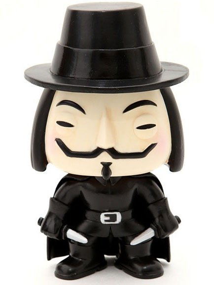 POP! Movies - V for Vendetta  figure by Funko, produced by Funko. Front view.