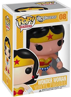 POP! Heroes - Wonder Woman figure by Dc Comics, produced by Funko. Packaging.