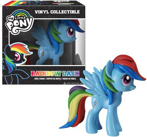 My Little Pony - Rainbow Dash figure, produced by Funko. Side view.