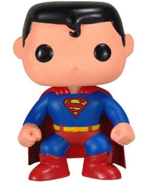 POP! Heroes - Superman figure by Dc Comics, produced by Funko. Front view.