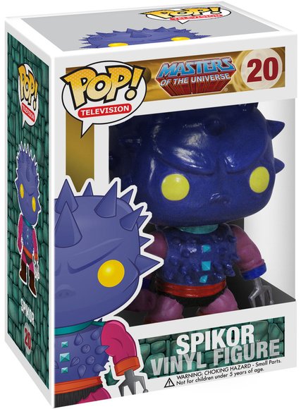 Spikor figure, produced by Funko. Packaging.
