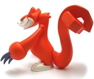 Squeezel figure by Touma, produced by Play Imaginative. Side view.