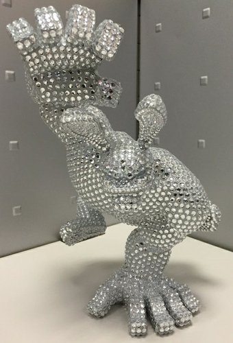 A Bathing Ape - Diamond figure, produced by Coarsetoys. Front view.