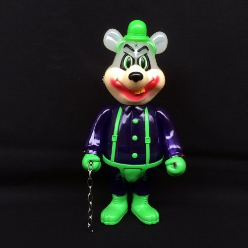 A Clockwork Carrot:Dim Supervillain figure by Frank Kozik, produced by Blackbook Toy. Front view.