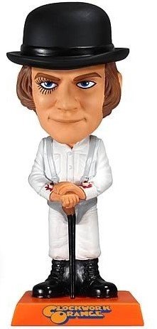 A Clockwork Orange figure, produced by Funko. Front view.