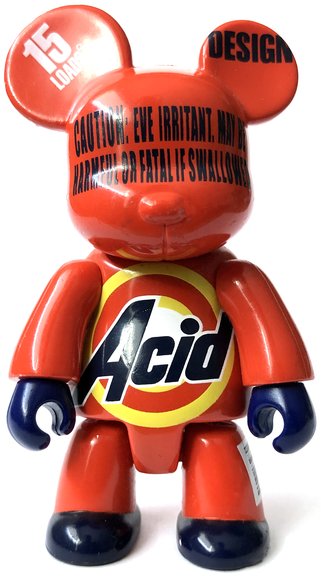 Acid Qee figure by Acid, produced by Toy2R. Front view.