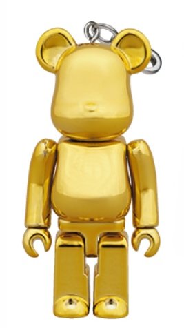 Adachi Gakuen 50th Anniversary (Yellow Metallic) figure, produced by Medicom Toy. Front view.