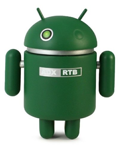 ADX-RTB Android figure by Andrew Bell, produced by Dyzplastic. Front view.
