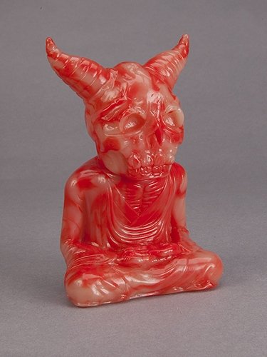 ALAVAKA - Red and Milky White Unpainted figure by Toby Dutkiewicz, produced by DevilS Head Productions. Front view.