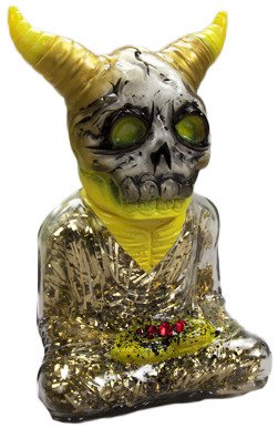 ALAVAKA - Silver and Gold figure by Toby Dutkiewicz, produced by DevilS Head Productions. Front view.