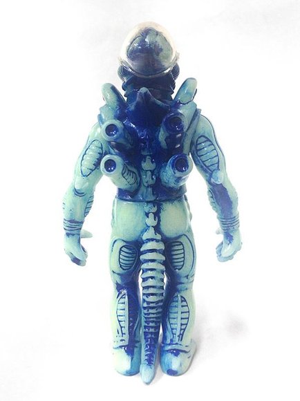 Alien (Blueprint Version) figure by Secret Base X Super7, produced by Super7 X Secret Base. Back view.