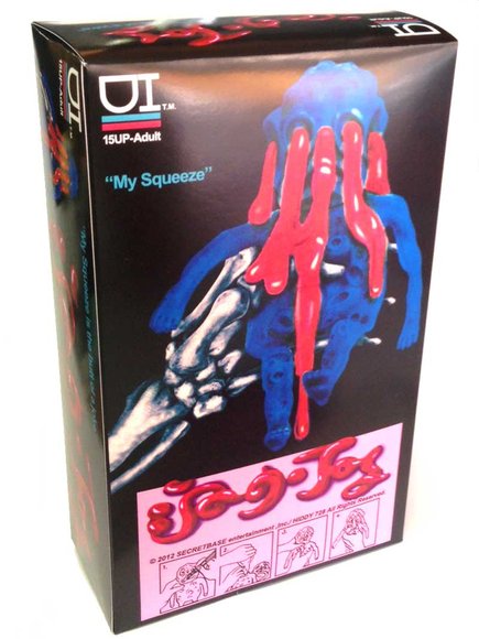 Alien Ooze-it (宇宙人) - GID figure by Secret Base, produced by Secret Base. Packaging.