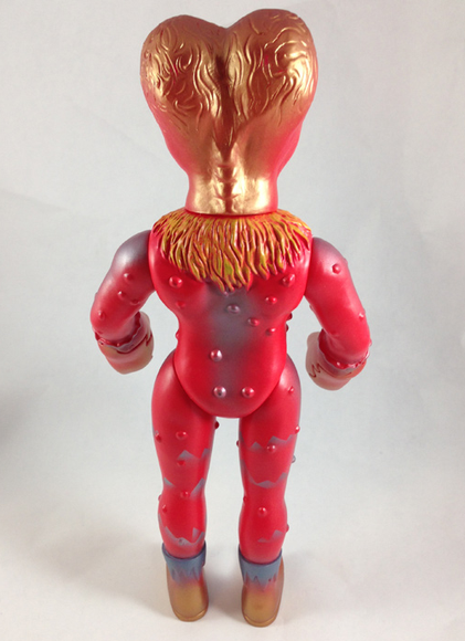 Alien Xam - Angry Red Edition figure by Mark Nagata, produced by Max Toy Co.. Back view.