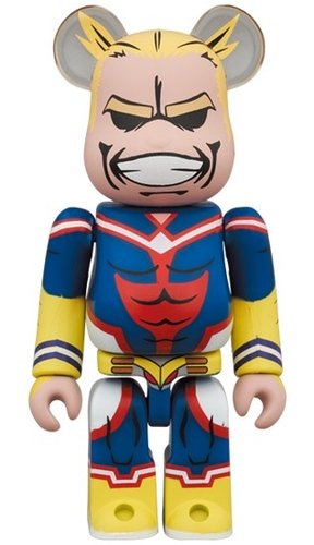 All Might BE@RBRICK 100% figure, produced by Medicom Toy. Front view.