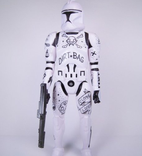 Americana Douche – 12″ Custom Trooper figure by Respect (Anthony Ferreira). Front view.