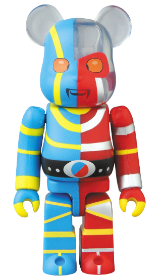 Android Kikaider BE@RBRICK 100% figure, produced by Medicom Toy. Front view.