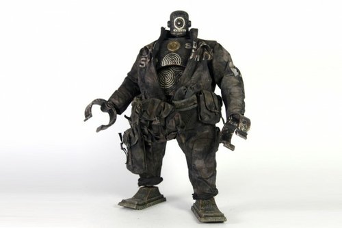 Ankou Ex Shadow Security (Clamps) figure by Ashley Wood, produced by Threea. Front view.