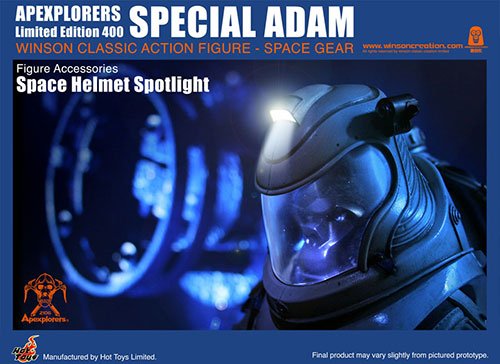 Apexplorers - Special Adam figure by Winson Ma, produced by Hot Toys. Detail view.