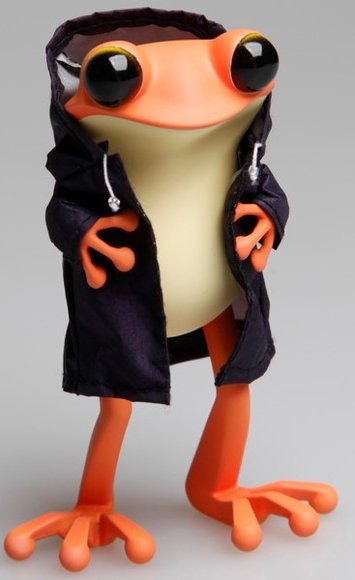 Apo Frog (Purple Raincoat Ver.) figure by Twelvedot, produced by Twelvedot. Front view.