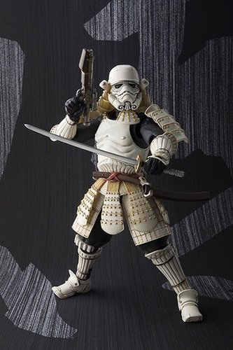 Ashigaru Stormtrooper figure, produced by Bandai. Front view.