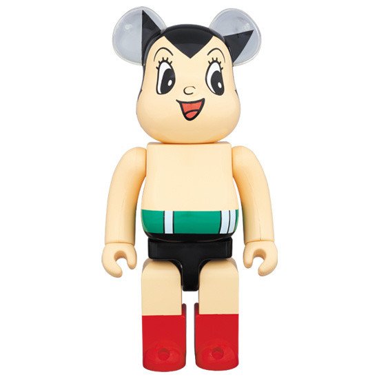 Astro Boy Bearbrick 1000% figure by Osamu Tezuka, produced by Medicom. None.