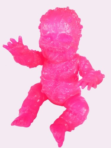 AutopsyBabies Gergle - Luminous Pink figure by Jeremi Rimel (Miscreation Toys), produced by Miscreation Toys. Front view.