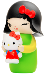 Aya figure by Momiji X Hello Kitty, produced by Momiji. Side view.