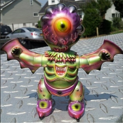 Baby Hell - Custom Monster Island figure by LAmour Supreme, produced by Mishka. Front view.