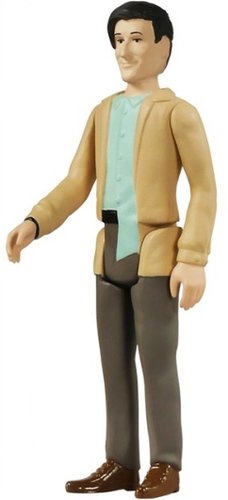 Back To The Future ReAction - George McFly figure by Super7, produced by Funko. Front view.