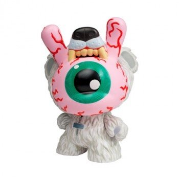 Bad News Bear Dunny - Polar Edition 3 figure by Mishka, produced by Kidrobot. Front view.
