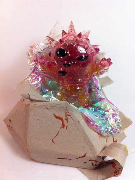 Baked Potateorite Kaiju Eyezon figure by Daniel Goffin. Packaging.