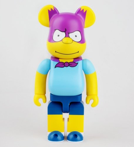Bartman 400% The Simpsons figure by Matt Groening, produced by Medicom Toy. Front view.