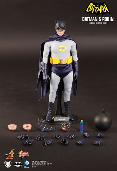 Batman (1966) figure by Jc. Hong, produced by Hot Toys. Front view.