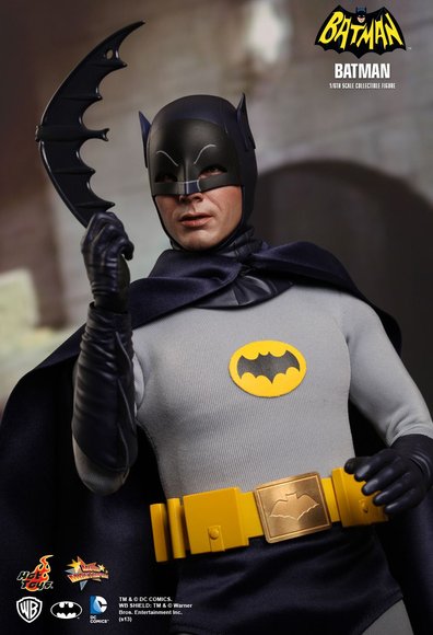 Batman (1966) figure by Jc. Hong, produced by Hot Toys. Detail view.