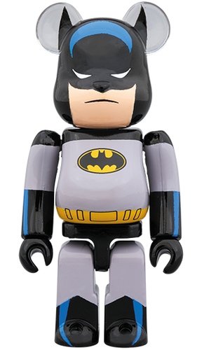 BATMAN ANIMATED BE@RBRICK 100% figure, produced by Medicom Toy. Front view.