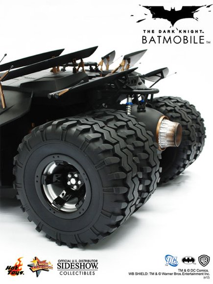 Batman Dark Knight Tumbler figure by Dc Comics, produced by Hot Toys. Detail view.