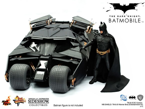 Batman Dark Knight Tumbler figure by Dc Comics, produced by Hot Toys. Front view.
