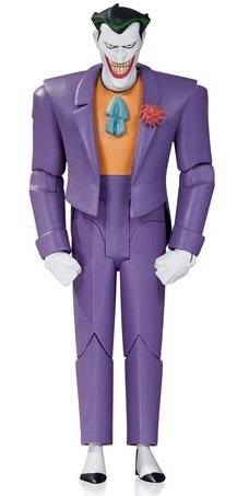 Batman The Animated Series Joker Action Figure figure by Bruce Timm, produced by Dc Collectibles. Front view.
