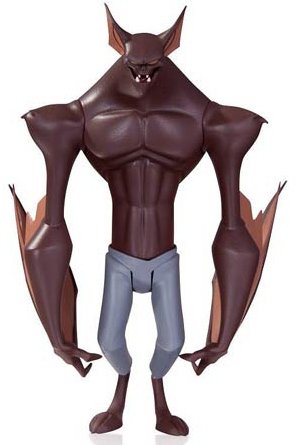 Batman The Animated Series Man-Bat Action Figure figure by Bruce Timm, produced by Dc Collectibles. Front view.