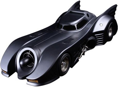 Batmobile (1989 Version) figure by Dc Comics, produced by Hot Toys. Front view.